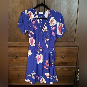 Sienna Sky Blue and White Floral Dress